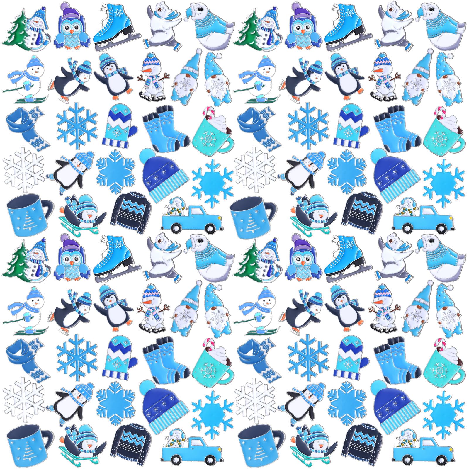 100 Pcs Enamel Pins Bulk Lapel Pins Brooches Decoration Gift for Backpack Clothes Women Badge Jewelry