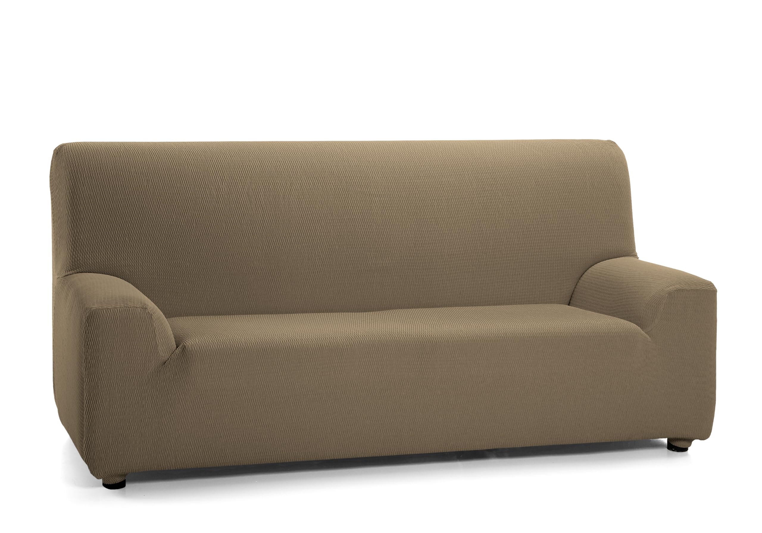 Martina Home Tunez Elastic Sofa Cover, Fabric, Brown (Leather), 2 Seats (120 to 170 cm)