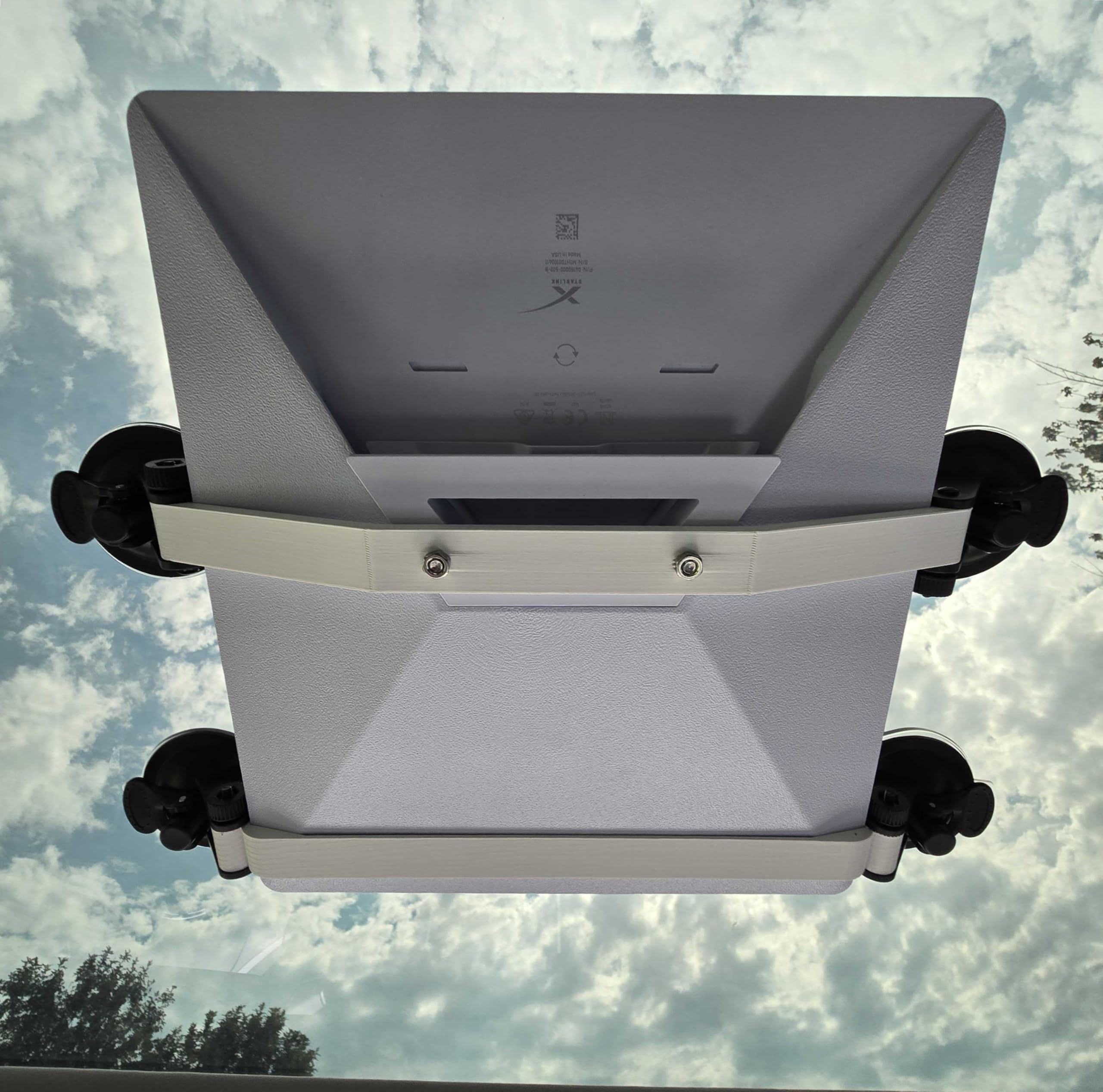 Starlink Mini Roof Suction Cup Mount – Triangular Base With 1/4" Nut Adapter For 360° Adjustment On RV/Glass