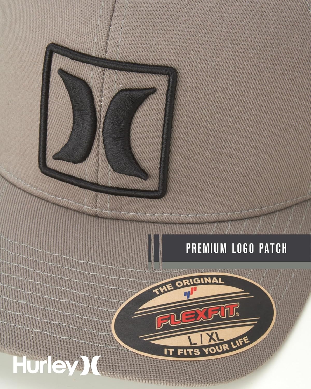 Hurley Men's Caps - Reflect Icon Curved Brim Baseball Cap - Fitted Hats for Men - Image 6