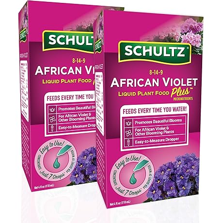 Schultz African Violet Plant Food 8-14-9 (4 Fl Oz Bottle)