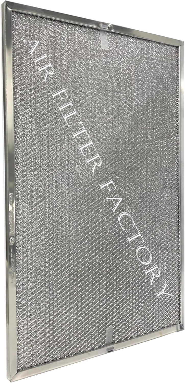Air Filter Factory Replacement For 99010244, S99010244 Broan 13 x 20 x 0.43 Inches Range Hood Aluminum Mesh Grease Vent Filter 2-Pack