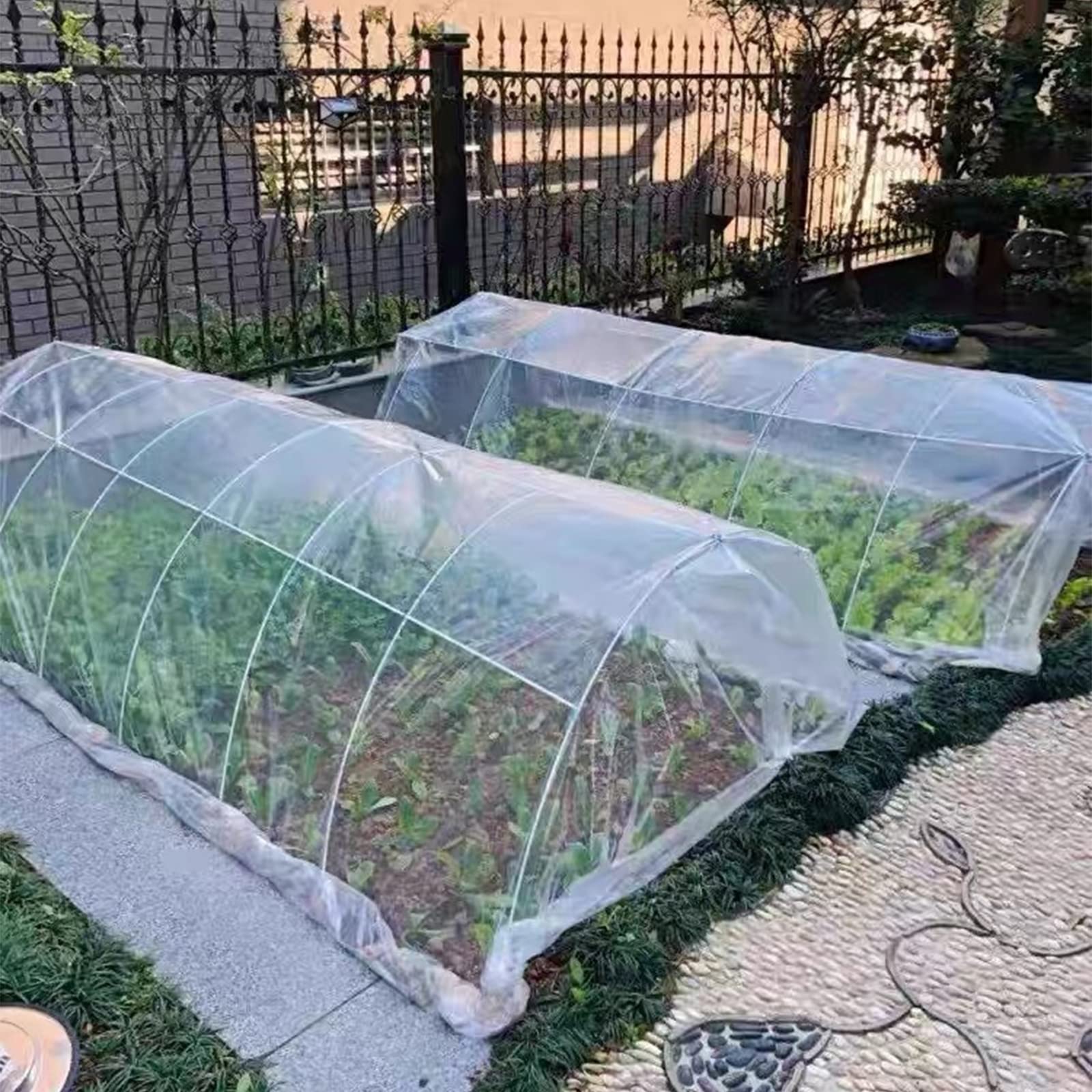Aros De Invernadero, Túnel De Cultivo túnel de Crecimiento para Plantas Marco De Invernadero para Jardín, Granja, Patios(6mmX3m(9.8ft),10pcs)