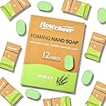 flowcheer Foaming Hand Soap Refill Tablets, 12 Pack Makes 108 fl oz (12 x 9 fl oz Bottles) Vanilla Fragrance,Fresh & Clean Handwash, No Plastic Bottle