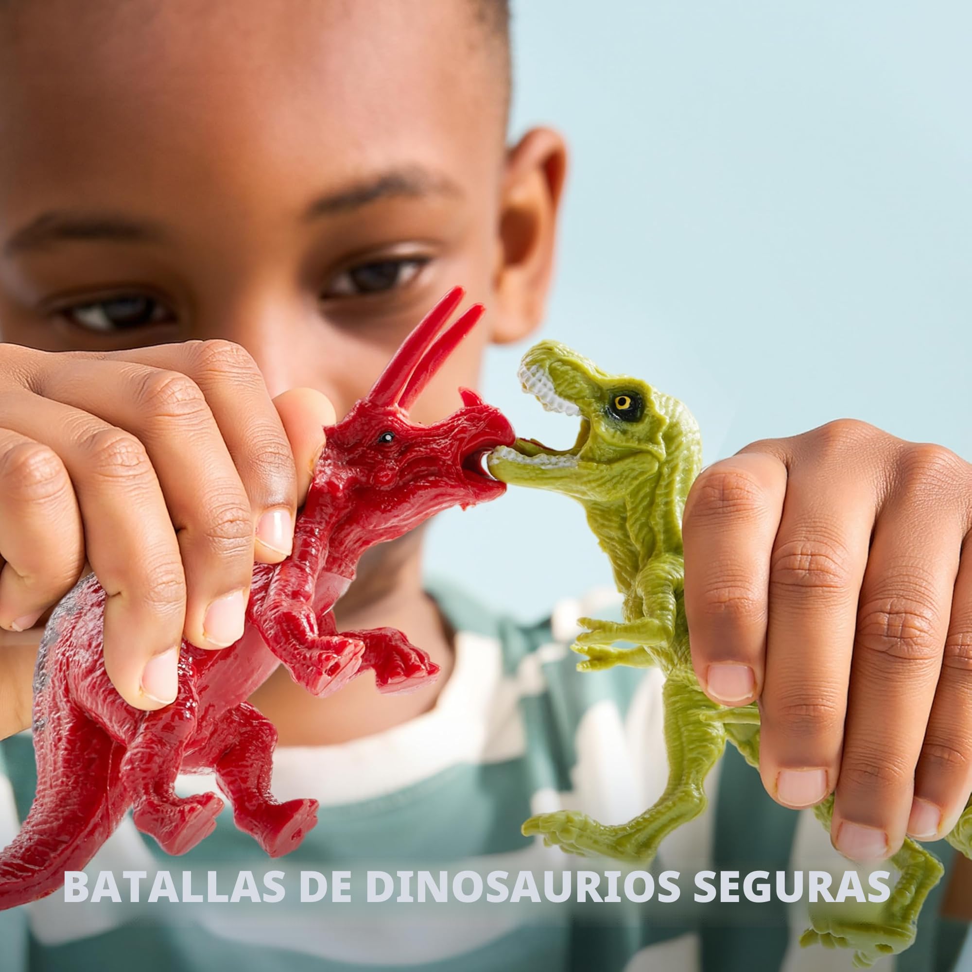JOYIN Juguetes de Dinosaurios para Niños de 3-6 Años - 19 Regalos con Juegos de Almohadillas y Jaulas de Almacenamiento