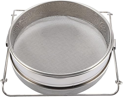 Miniatura 5 de Extractor de equipo de apicultura de acero inoxidable de doble tamiz de miel con brazos ajustables