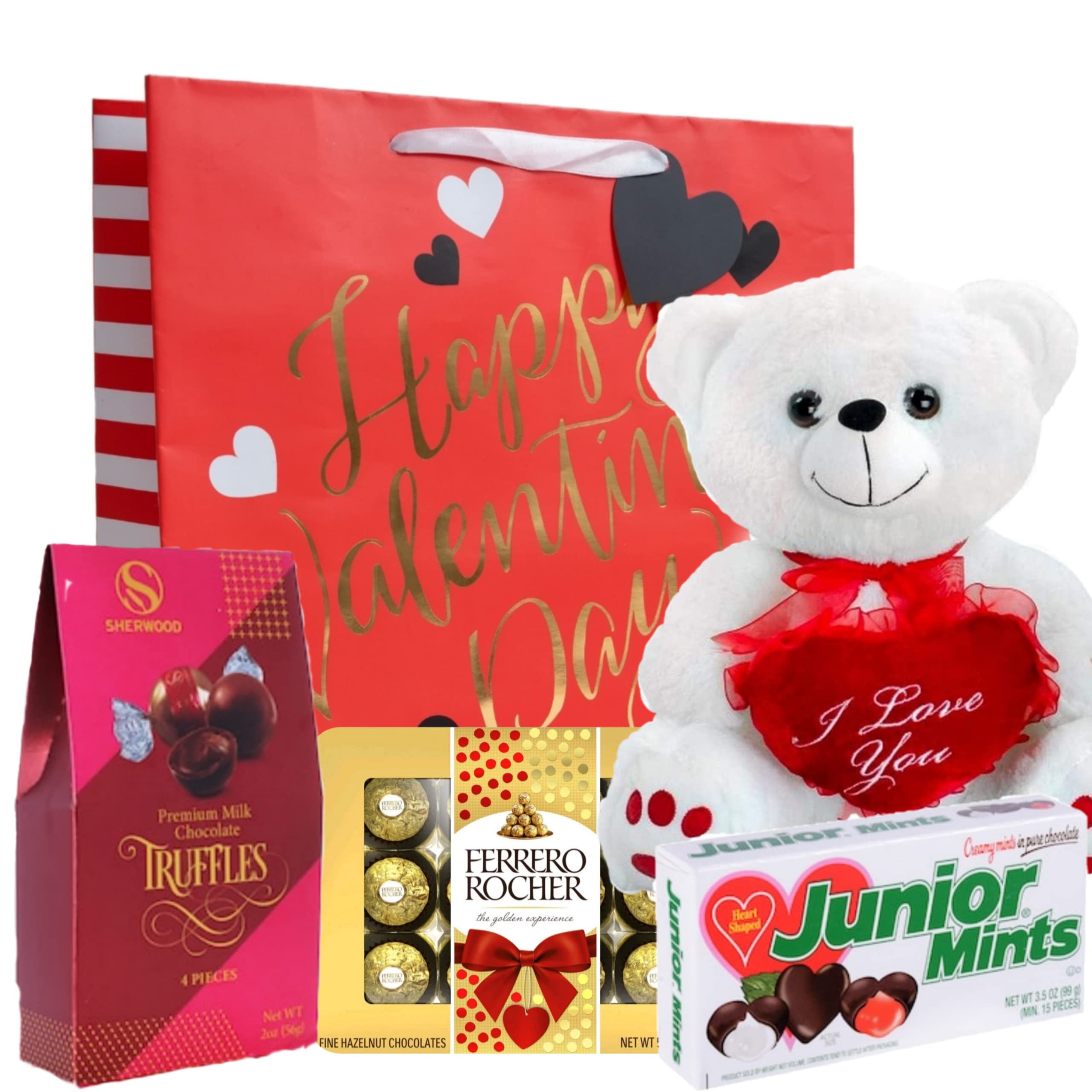 Buy Valentine's Day Gift Set Plush Teddy Bear With I love you Heart