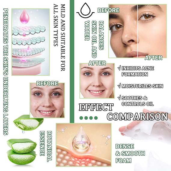Skin Care Kit,Skincare Gift Set with Facial Cleanser,Toner,Serum,Eye Cream, Face Cream,Exfoliating Gel,Sleeping Lip Mask & 3 Pcs Aloe Vera Mask Kit for Women(10 Count)