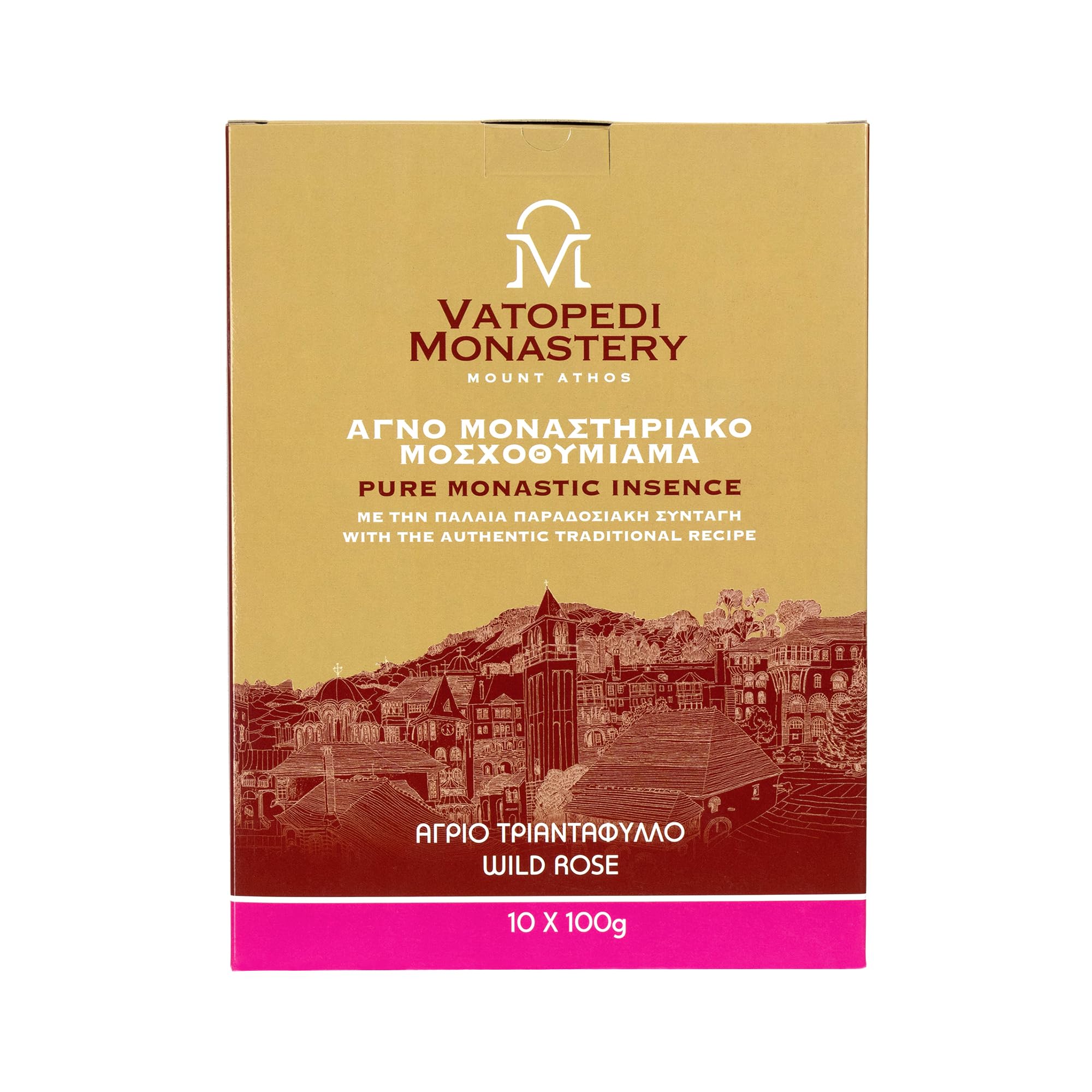 Generic Encens grec authentique orthodoxe fait main Fleur du Mont Athos Premium Encens Blanc inc01