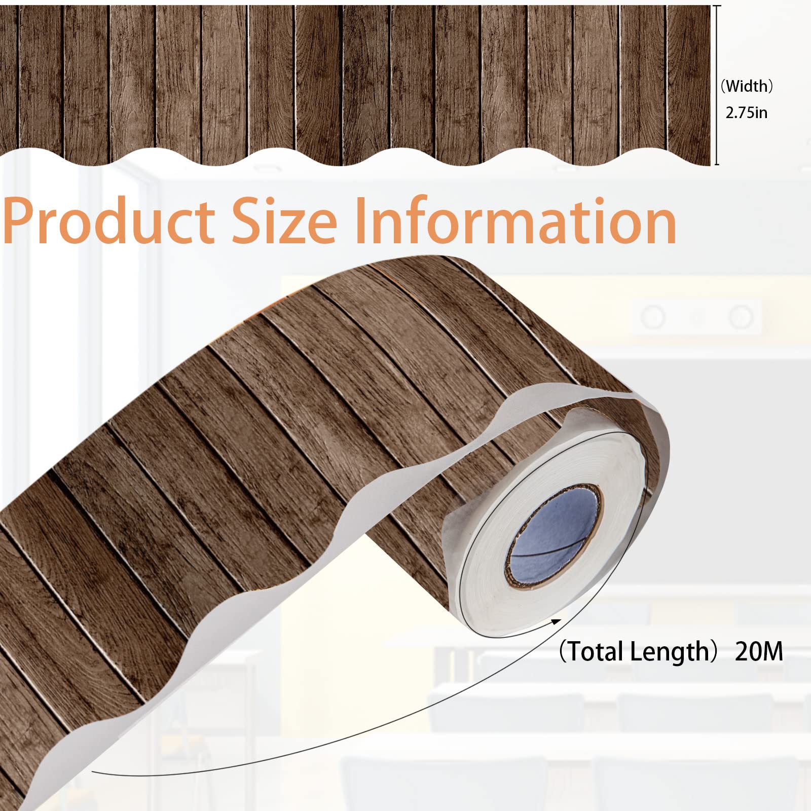 Angoily 6 Rouleaux Bordures Festonnées Pour Tableau Affichage