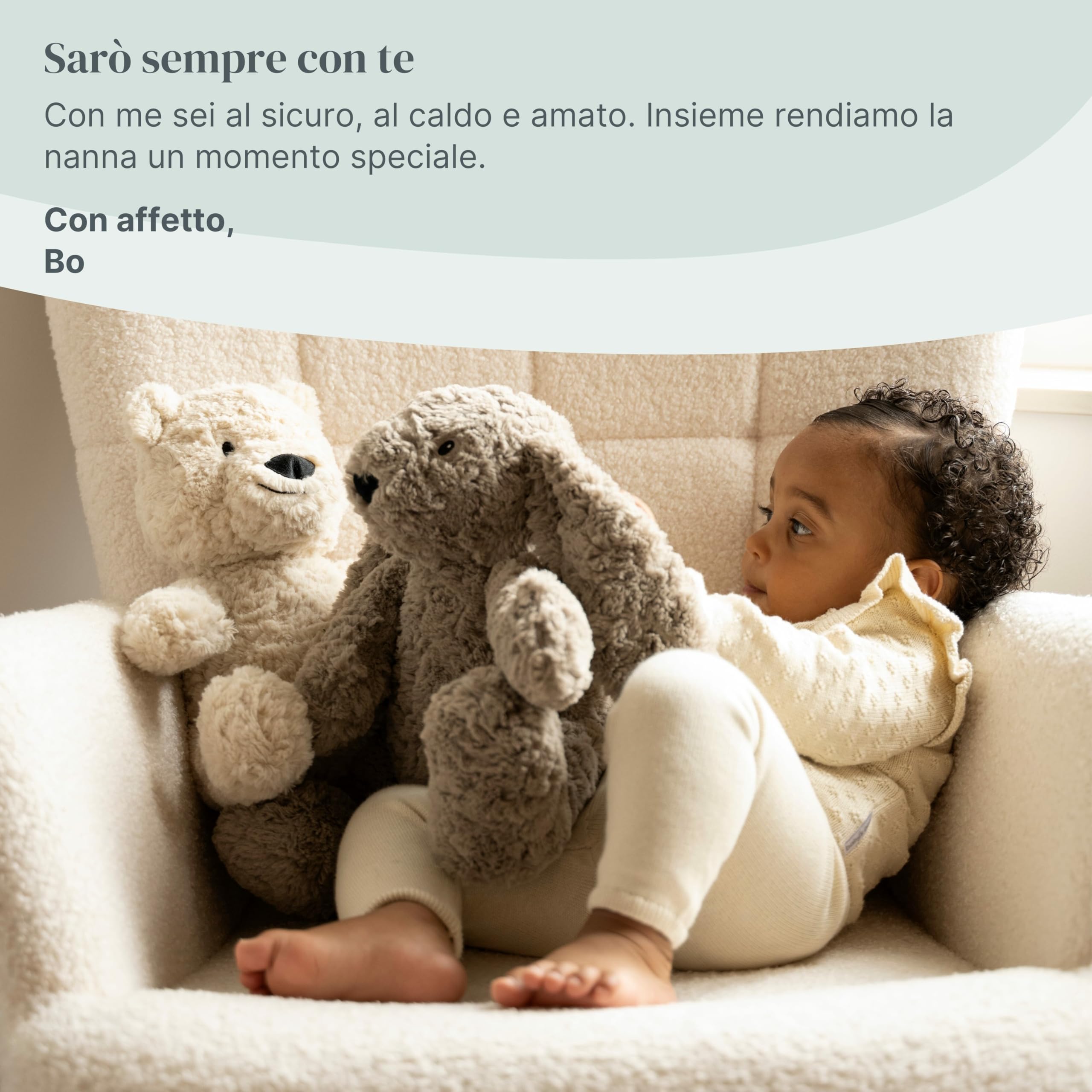 Baby's Only - Bo l’orsacchiotto di peluche con allenatore del sonno - Peluche neonato - Musica musica per dormire - Doudou musica rilassante - Ninna nanna per bambini - Taupe