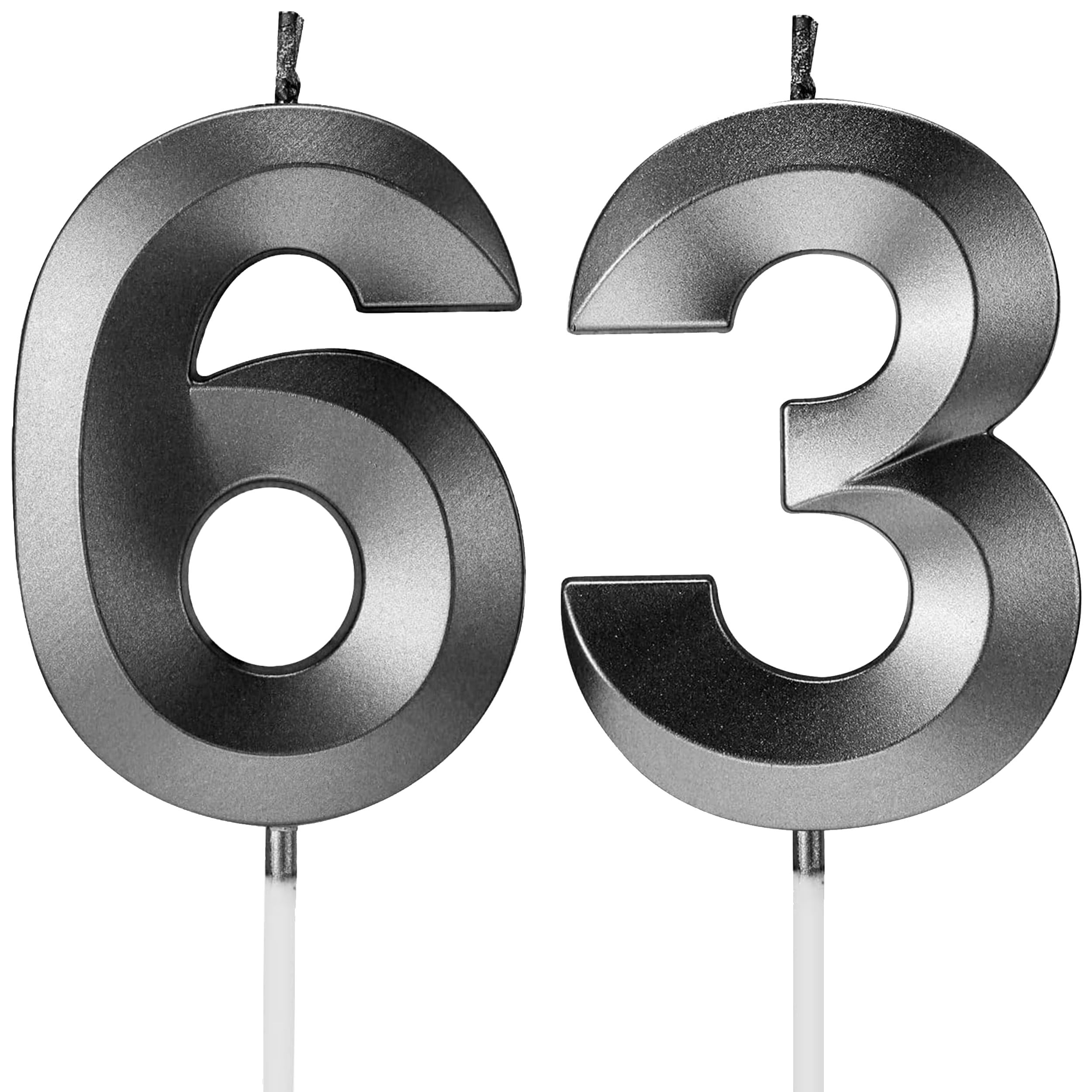 Birthday Candles Number Candles Age Year for Cakes Happy Birthday 3D Designed Wedding Anniversary Party Cake Topper Decorations