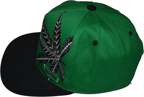 Miniatura 7 de Popfizzy Sombrero de hierba, sombreros de hoja de marihuana, gorra de snapback de cannabis, gorras de béisbol de marihuana, sombrero de hoja de