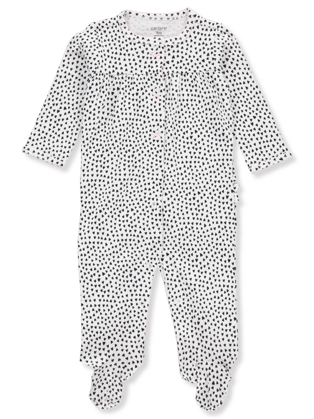 Carter's Baby Girl Heart Print Sleep & Play 6 Month