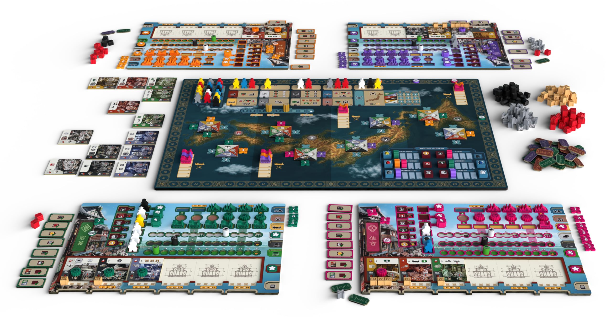 Cranio Creations - Nippon: Zaibatsu, Emperor's Edition - 1-4 Giocatori - 120 Min – Gioco per Esperti – Età 13+ - Edizione in Lingua Italiana