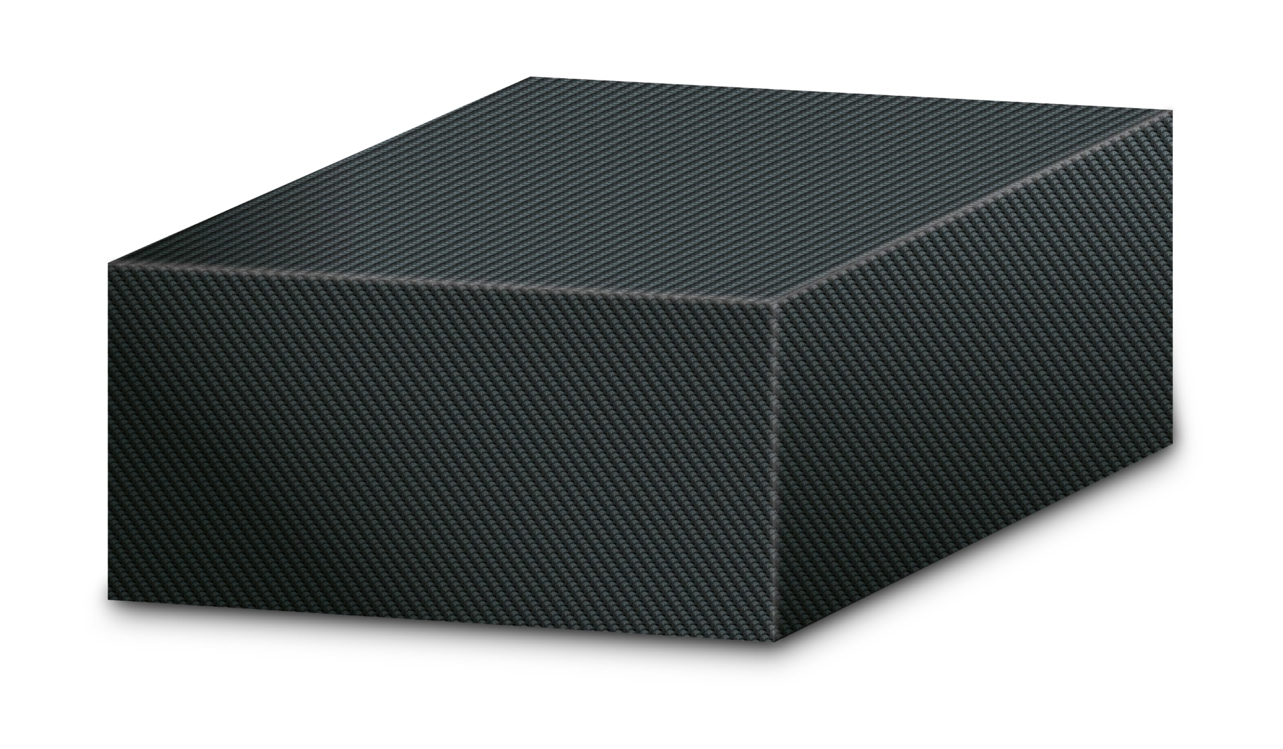PURA VIDA Schutzhülle für quadratische Feuerstelle 85 x 85 x 50 cm, wetterfest & wasserabweisend, Feuerstellen Abdeckung für Garten & Terrasse, Outdoor Feuerschale Schutz, Farbe: schwarz