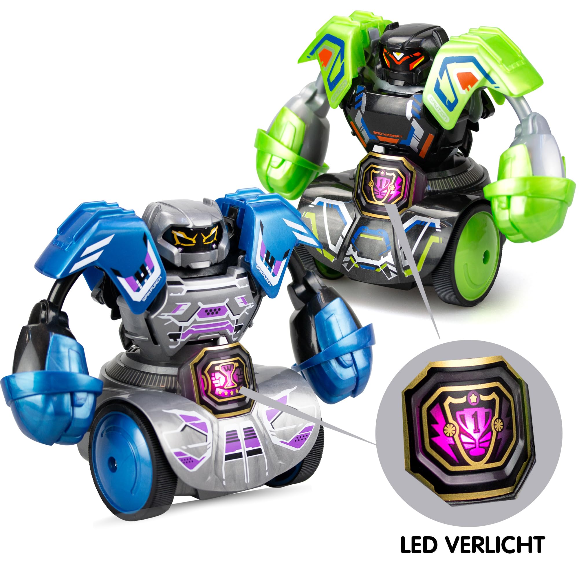 Silverlit Robot Kombat Tornado Figurine télécommandée Frappes 360° 4 Joueurs 5 Ans