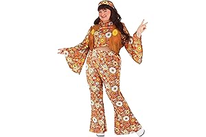 Plus Size Hippie Halloween Costume for Women 4X-5X
