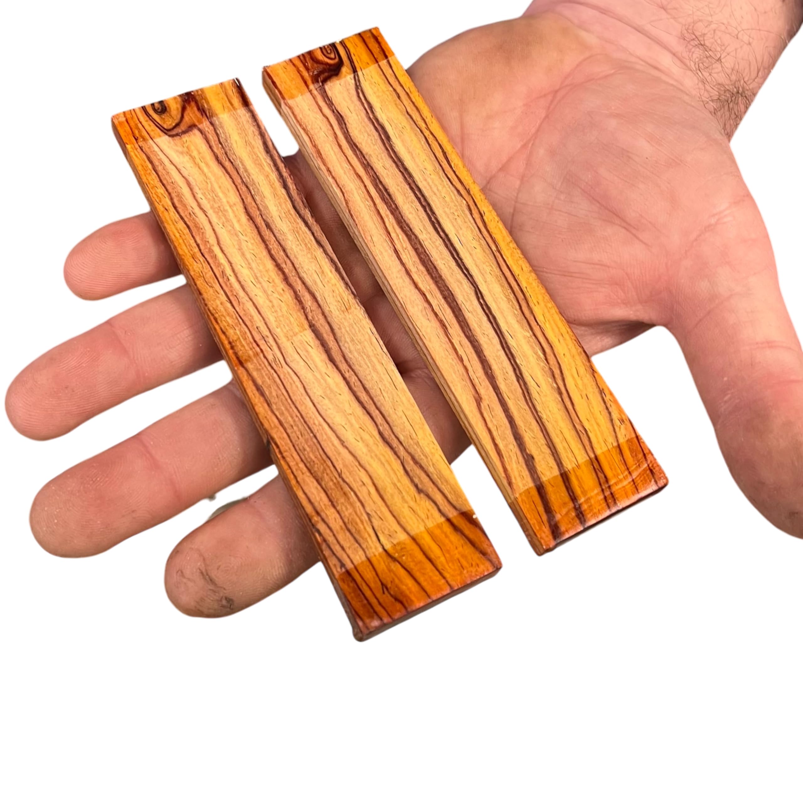 5 Paar 125 x 30 x 6 mm Massivholz, Edelholz, für Messergriffe, Handwerk, Skulptur und Drehen (Cocobolo, 5)