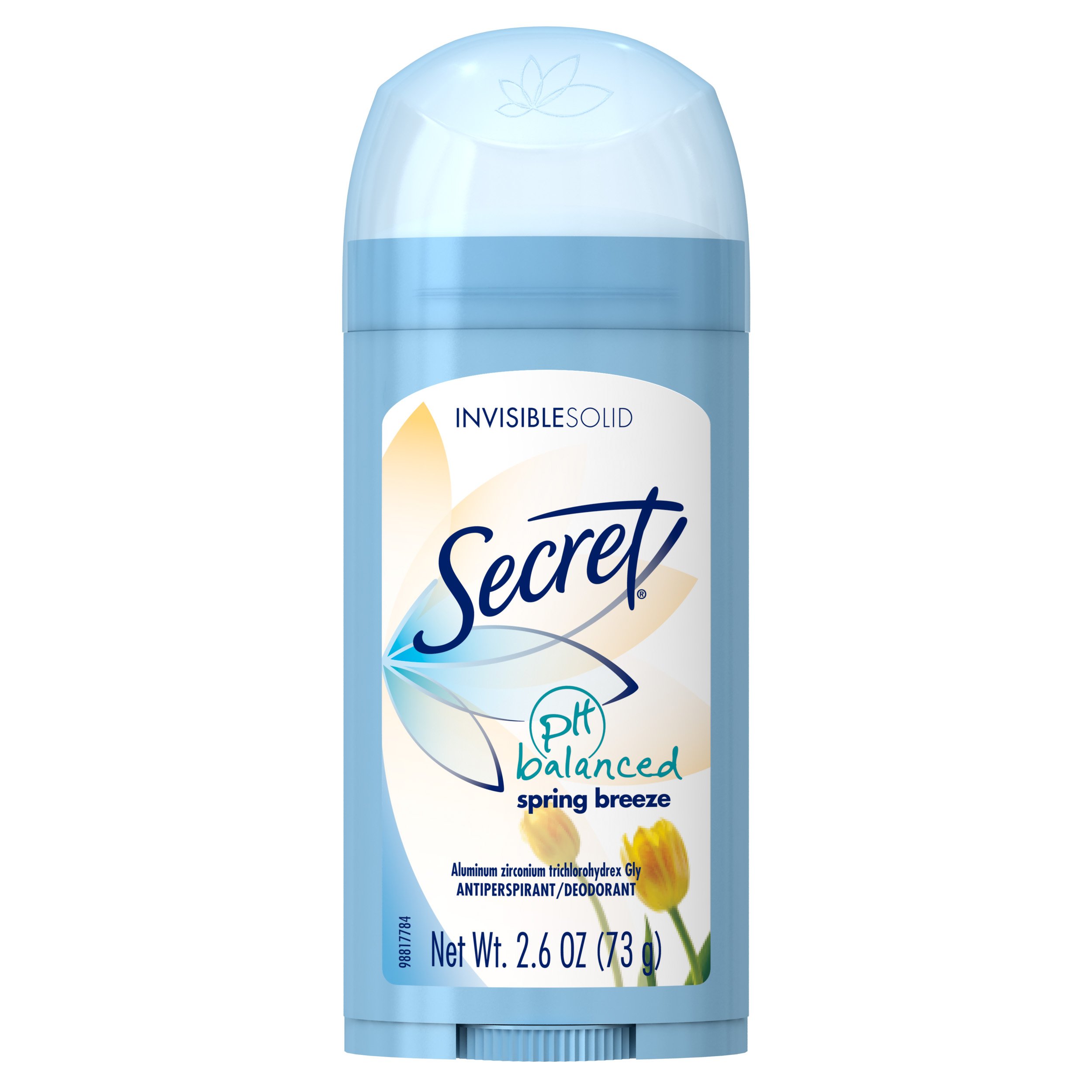 SecretSpring Breeze Invisible Solid Antiperspirant & Deodorant For Unisex 2.6 oz