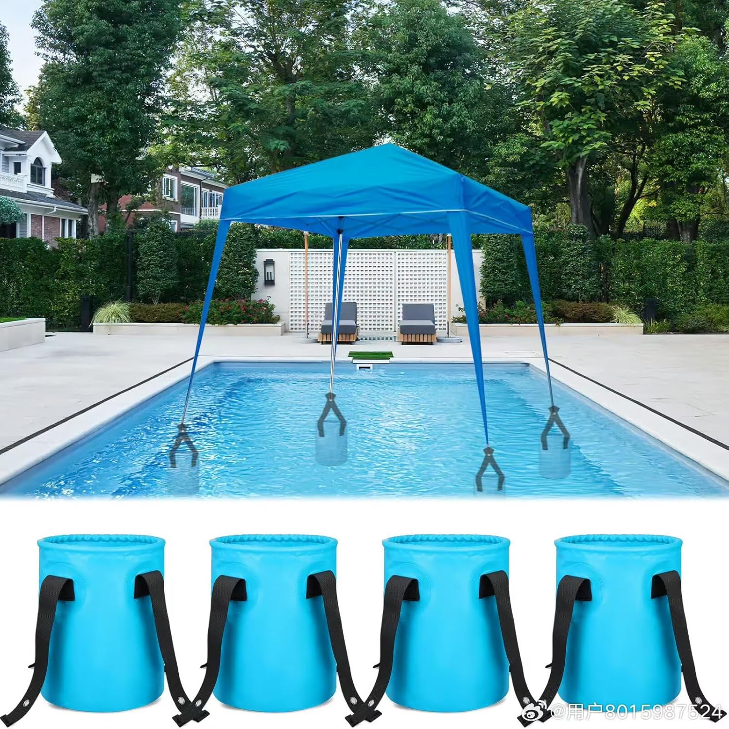 4 Pcs Canopy Float Kit for Floating Pool Canopy Float Kit Umbrella Pool Canopy Floating