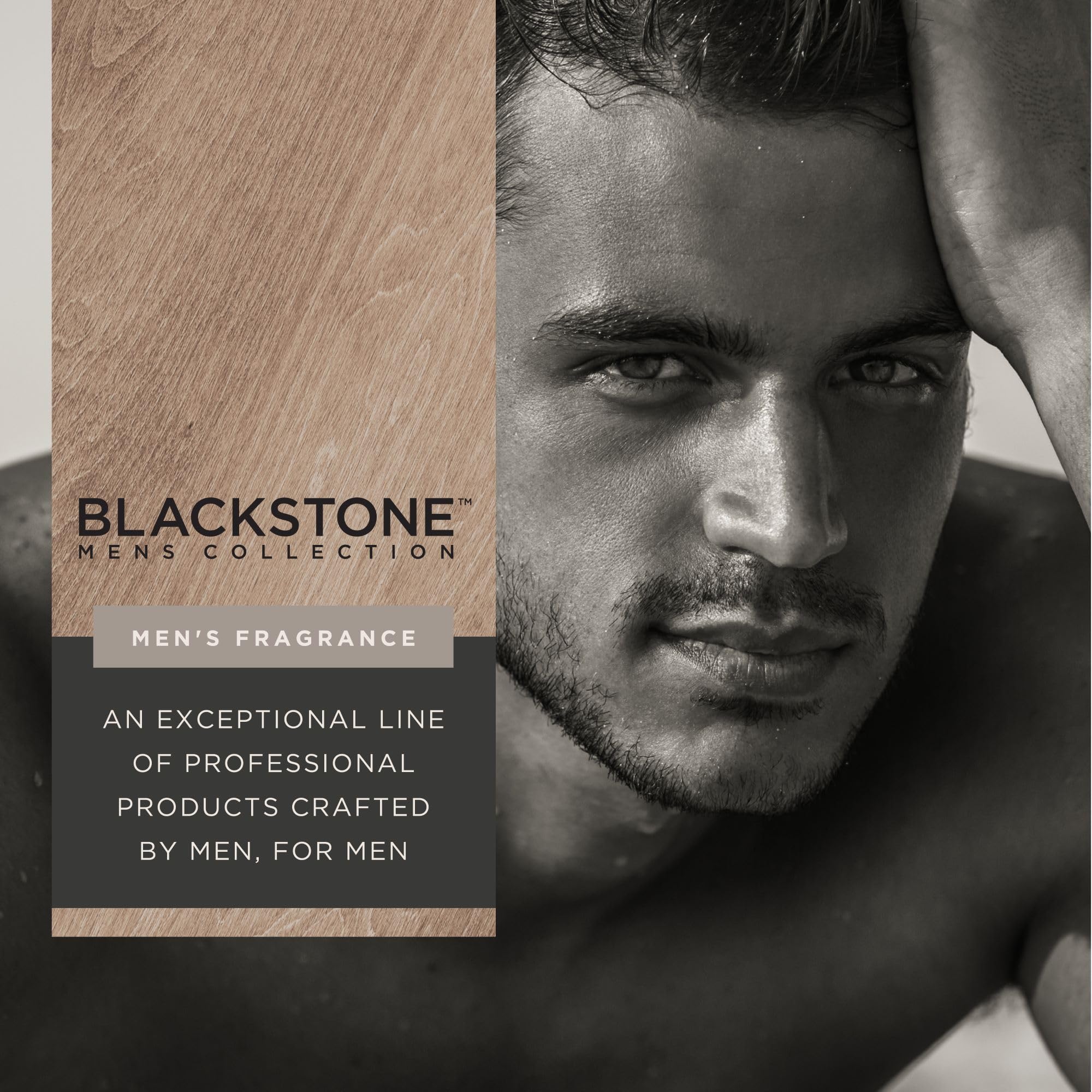 Blackstone Mens Collection Eau de Toilette – Sandalwood | Men's Fragrance, Long Lasting Cologne, with Sandalwood, Oud & Amber | Everyday Fragrance, Travel Size (3.4 Fl Oz) thumbnail 2