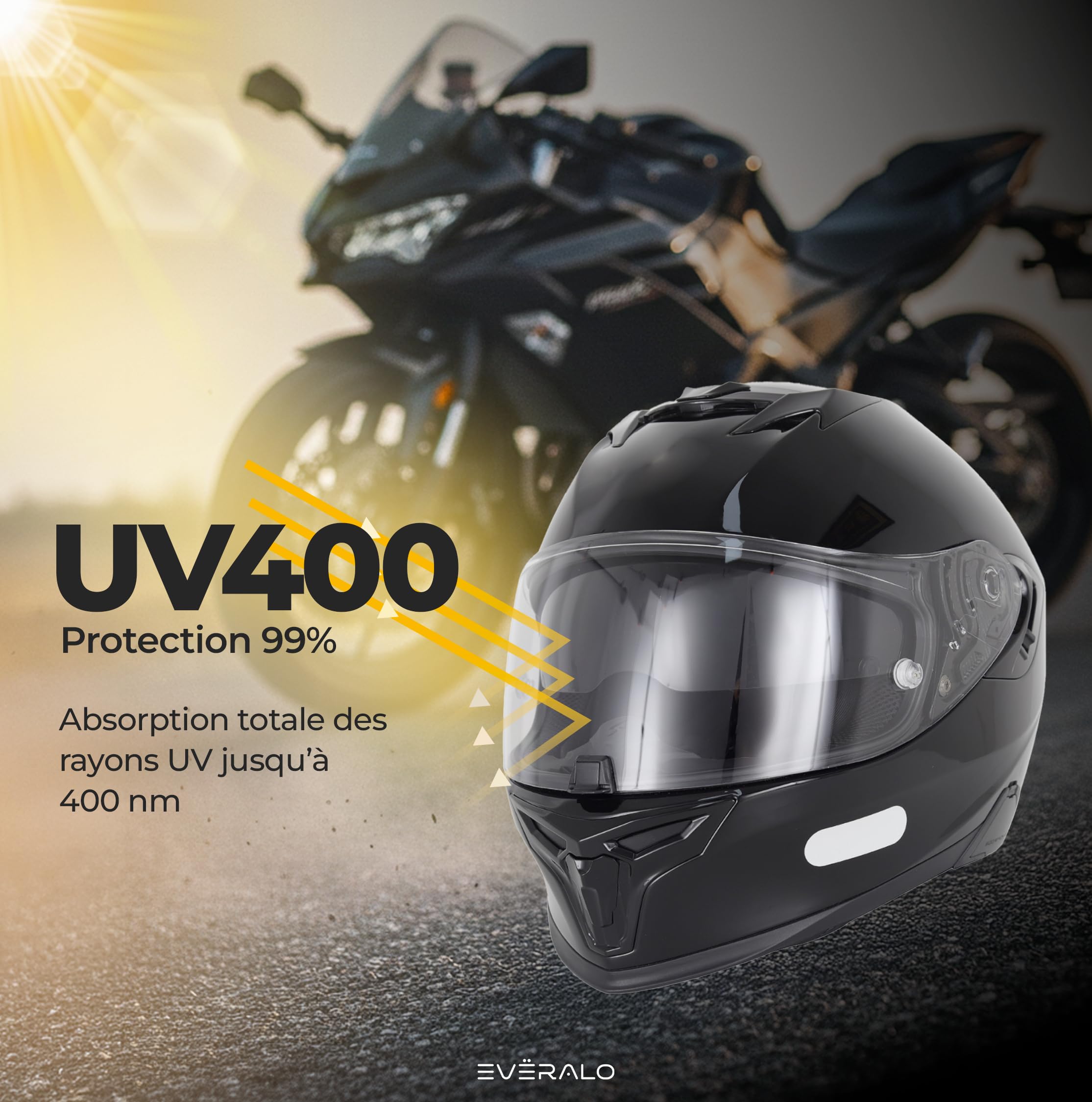 Visière Compatible avec Scorpion Exo 520-1400 - 391 - R1 Air (Transparent) | KDF16-1 convient également aux variantes Carbon, Evo, Evo II, Smart, compatible avec lentille antibuée d'origine