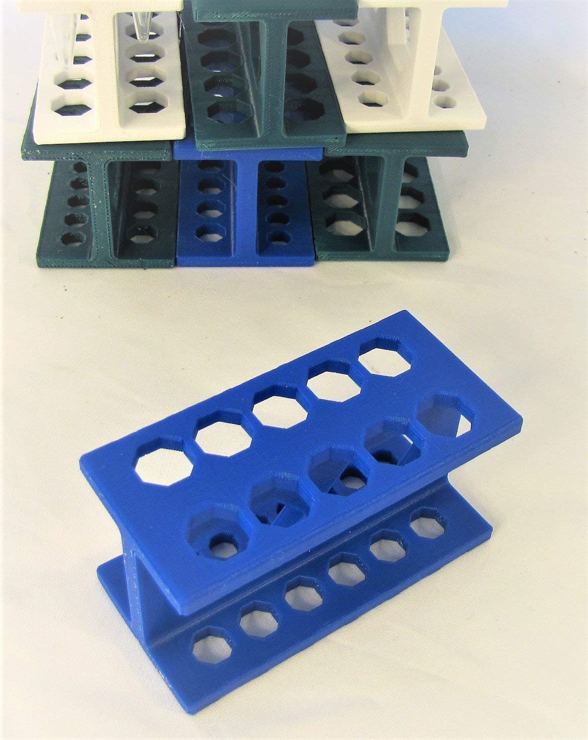 Mini Rack for Microcentrifuge Tubes, Micro Stand, Centrifuge Tube Holder. Fit 1.5 0.5 0.2 ml Tubes & PCR Strip (2)