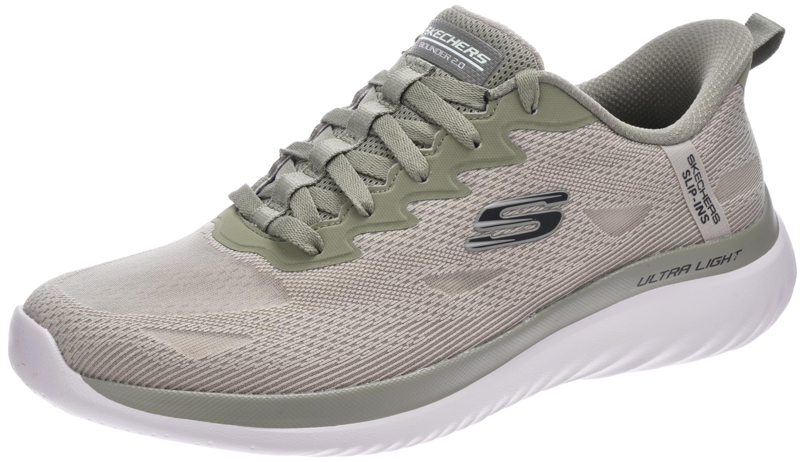 SKECHERS BOUNDER 2.0 mens SHOES 44 EU SAGE