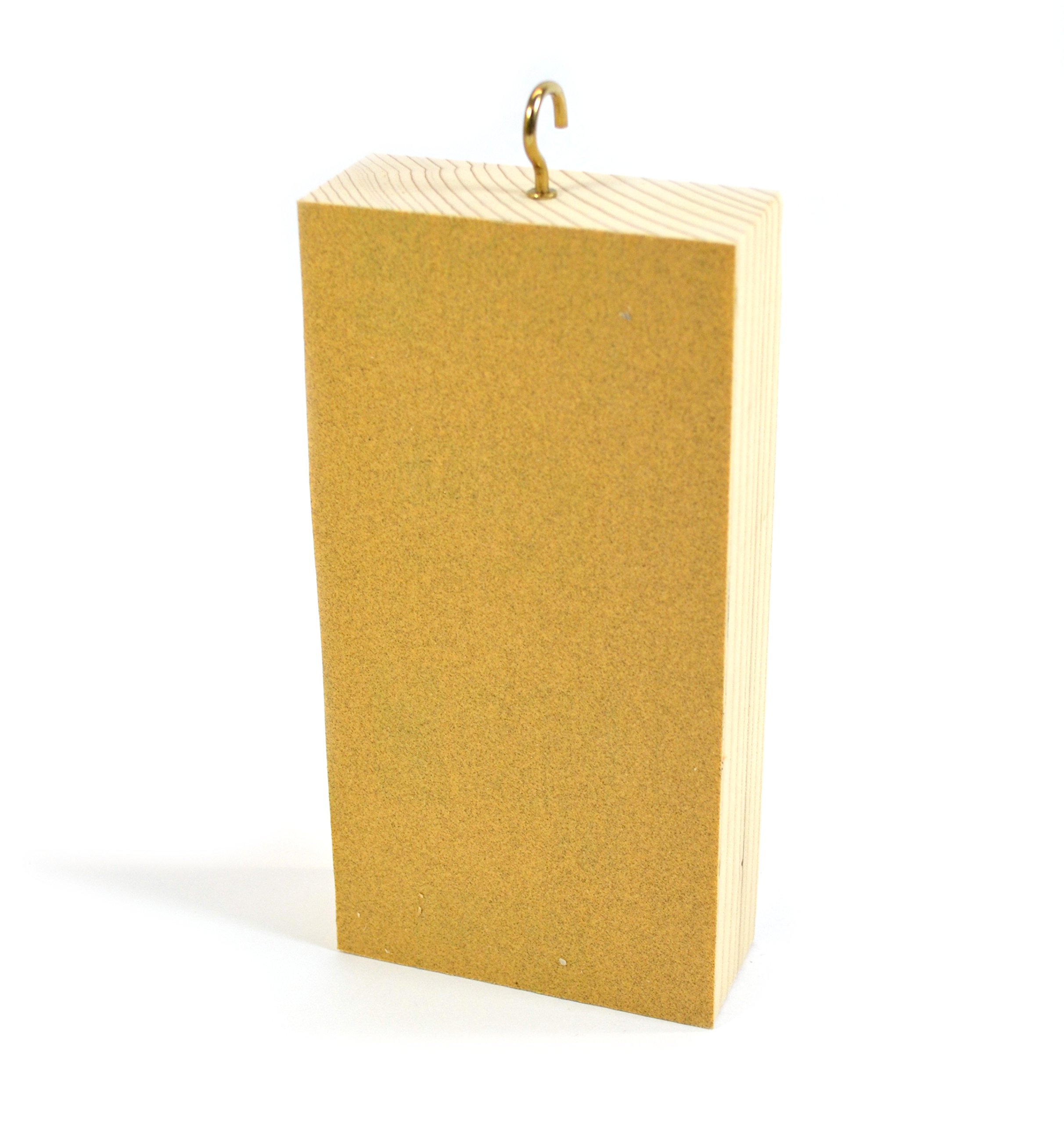 EISCO Wooden Friction Block, Wood and Sandpaper - Measures 6 x 3 x 1.25" (Made in The USA)