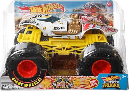 Miniatura 3 de Hot Wheels Monster Trucks - Surtido a escala 1:24 para niños de 3, 4, 5, 6, 7, 8 años, gran regalo, camiones de juguete a gran escala