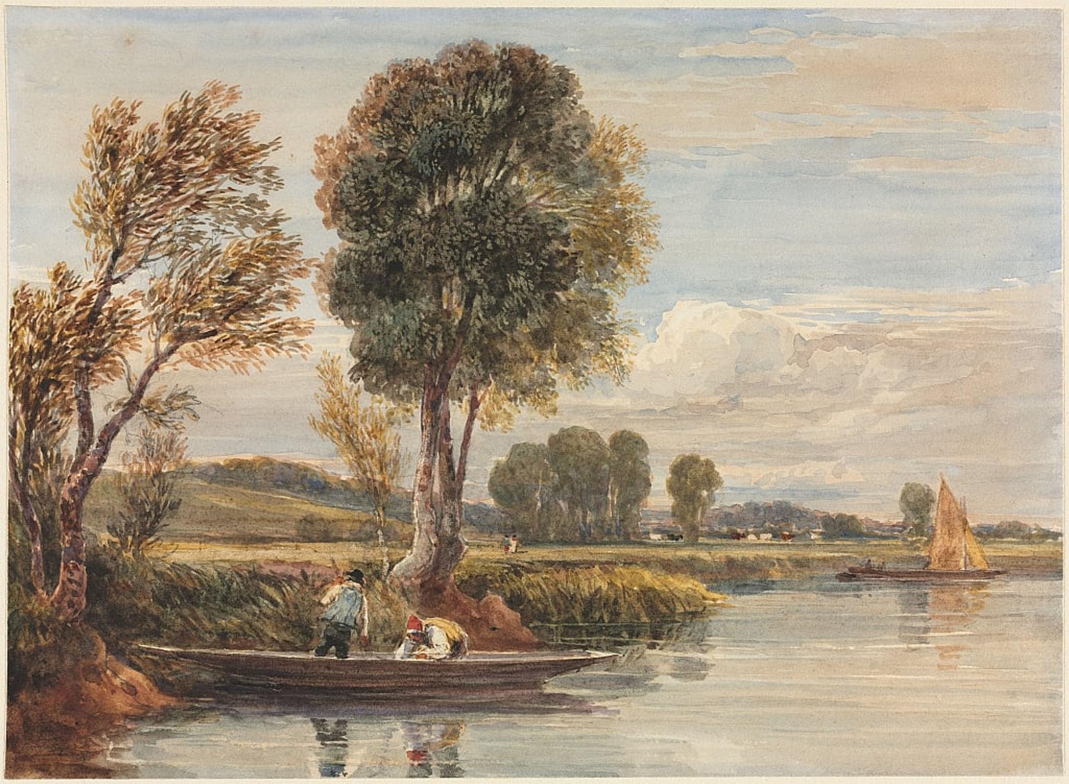 POSTERIIk Famous Print Pop Art Wall Art Graffiti on the Thames by David Cox Art Prints for Home Decor 60x90cm