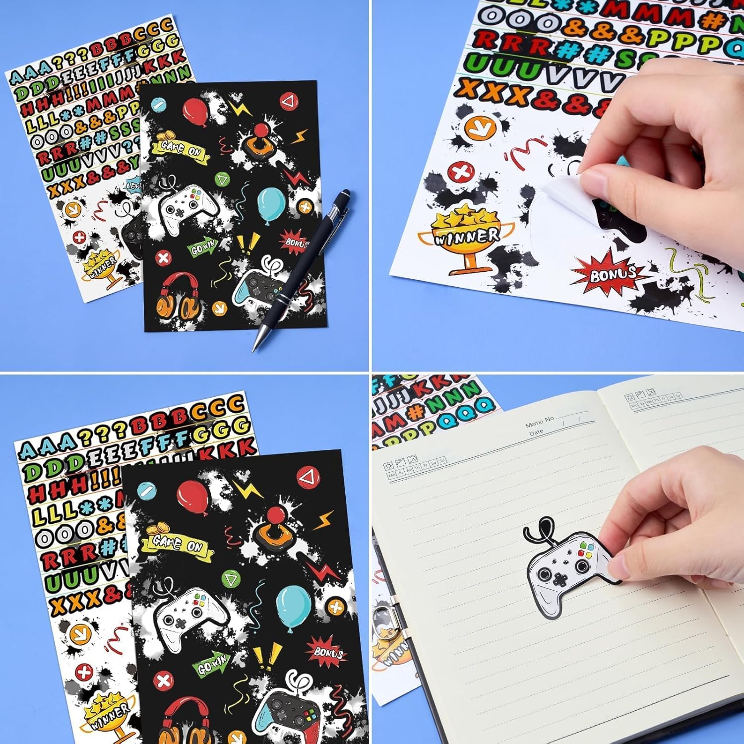 WERNNSAI Kids Diary Set for Boys Game Diary Kit, Bright Kids Diary with Lock and Keys, Boys Game Journal with Pen and Stickers, A5 Ruled Writing Notebook      Unknown Binding