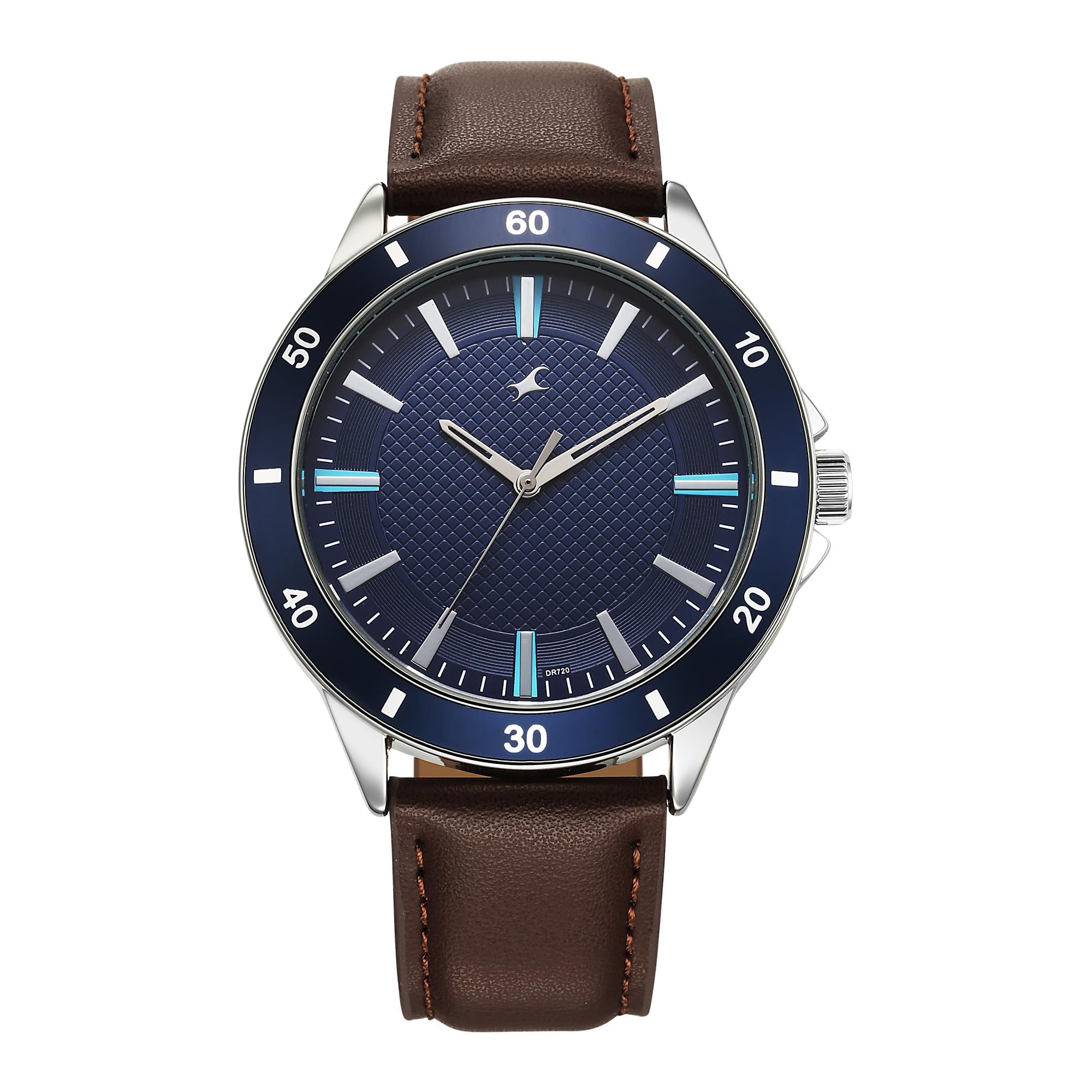 fastrack Stunners X Special Edition Quartz Blue Dial Leather Analog Watch for Men-picture-11