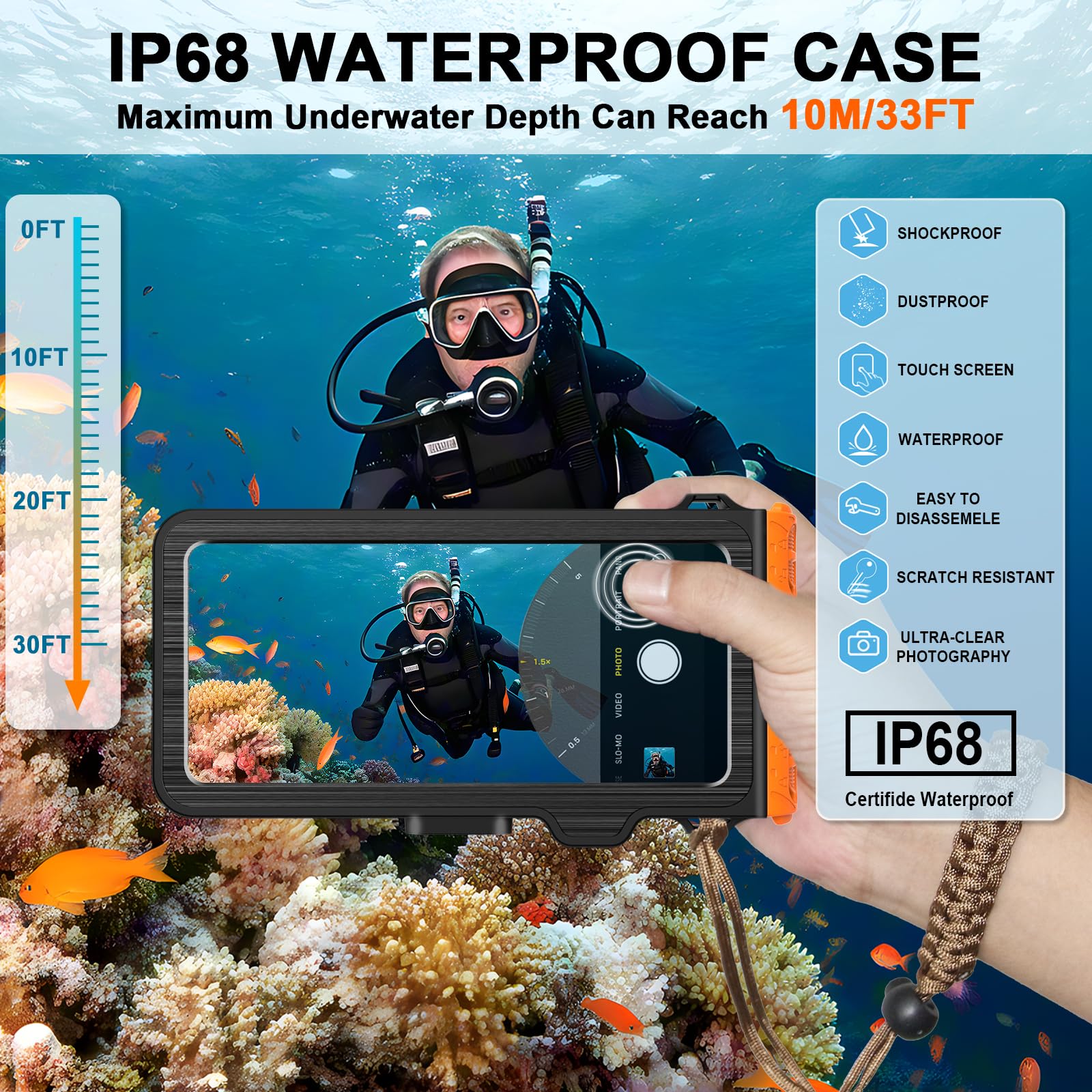Amazon.com: Saupsitnz 2026 Diving Snorkeling Phone Case for iPhone