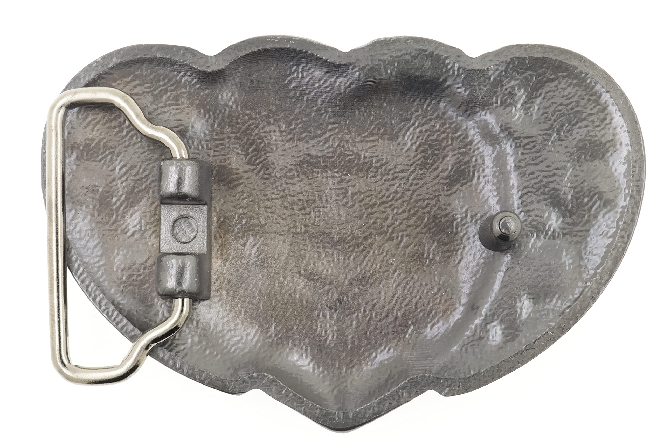 Yippo Accessories Triple Hearts Belt Buckle (Silver)