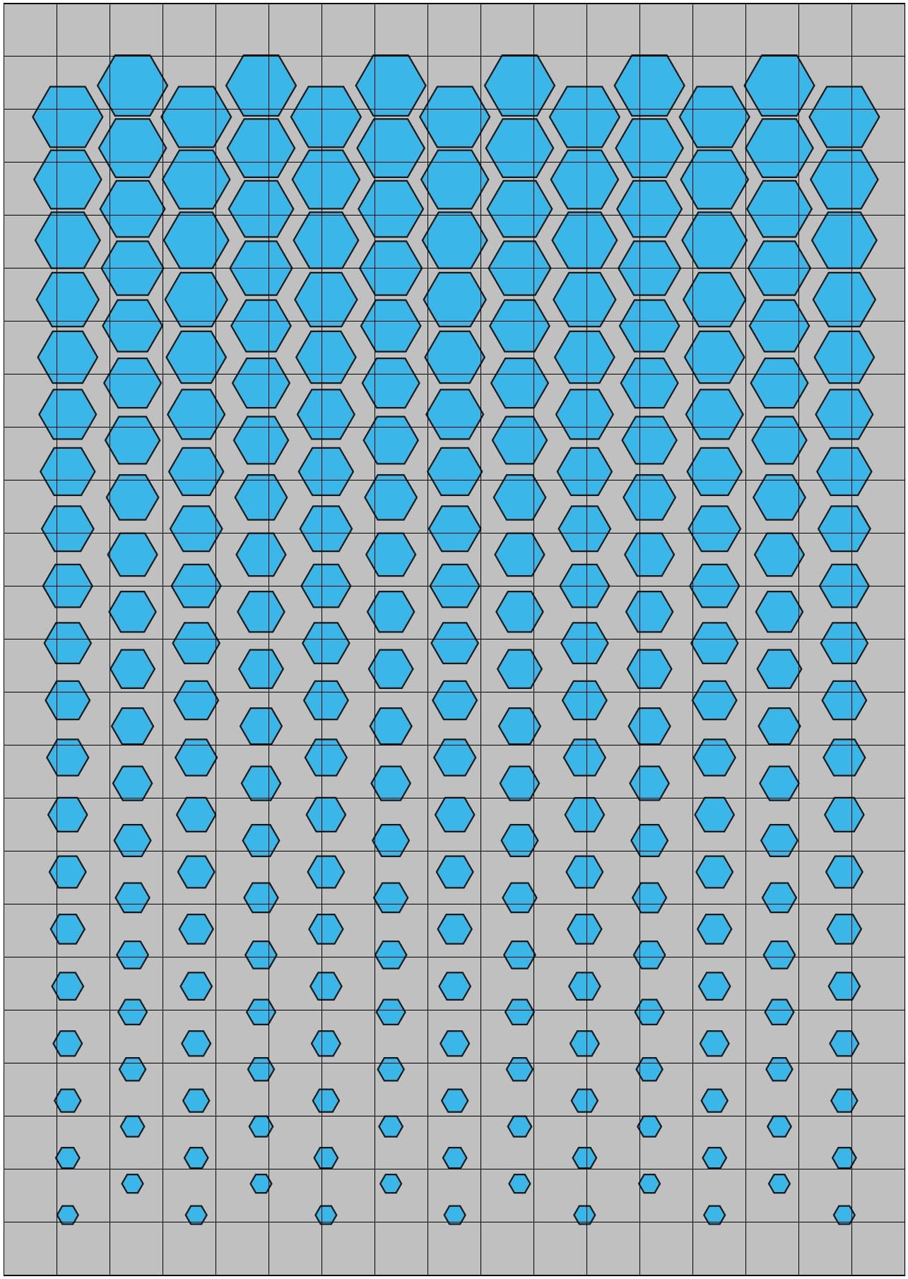 SHS3253P Gradient Honeycomb Vinyl Paint Mask/Stencil Kit for R/C, RC, Radio Controlled Vehicle Body