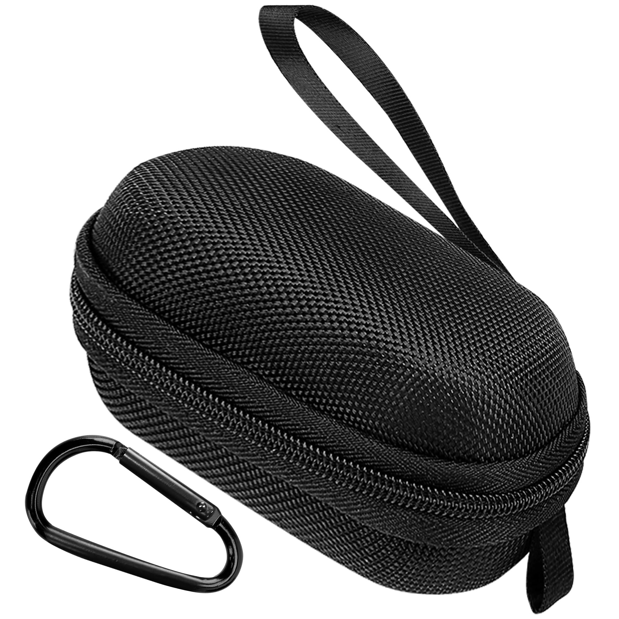 TOCCOOL Black Hearing Aid Storage Case, Sturdy EVA Material Protector Bag, Travel Hearing Aid Pouch for The Elderly and Hard of Hearing (Drop