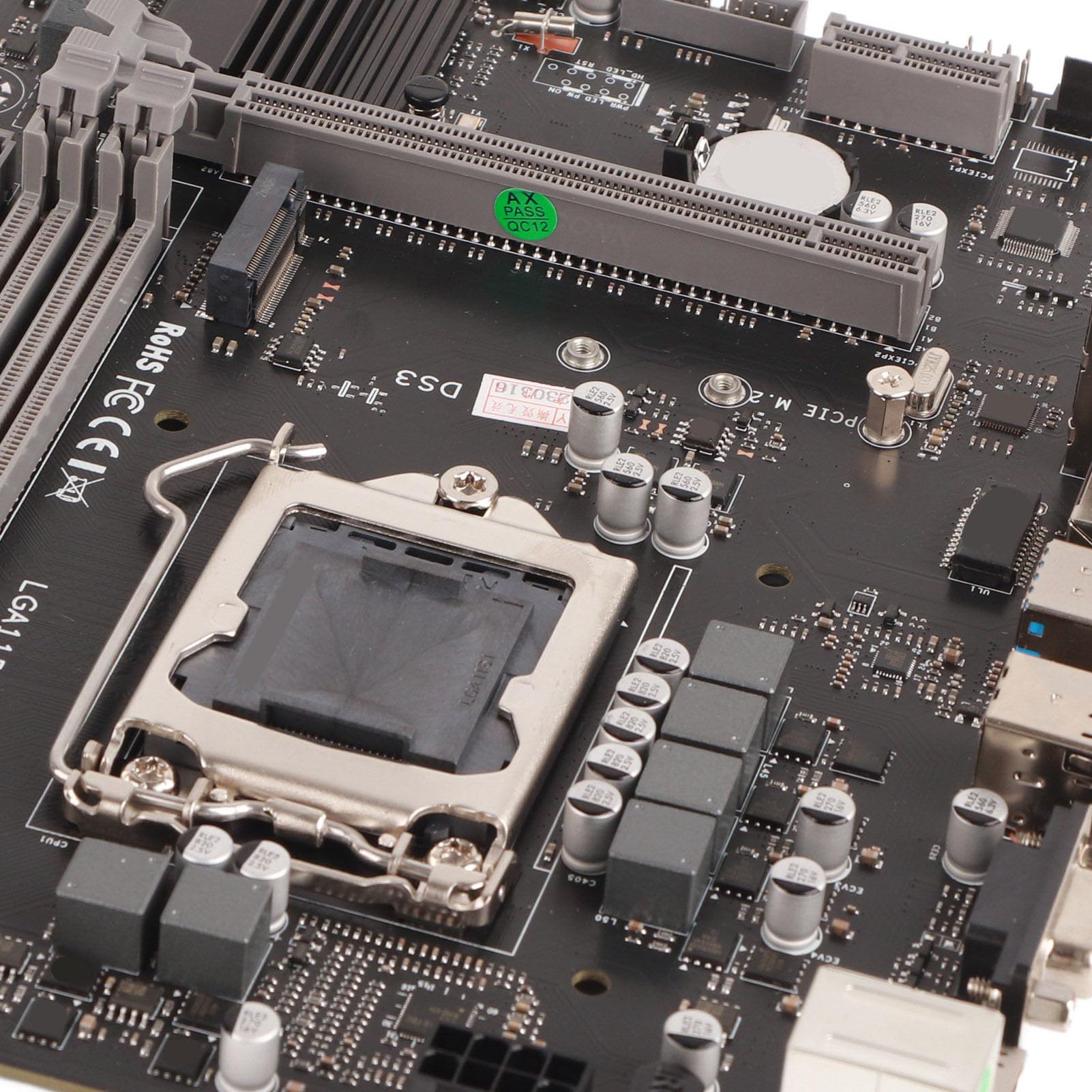 Akozon Placa Base para Juegos PC Estable Ddr3 CPU Combo con Placa Base Ddr3 Lga1151 LGA 1151 Socket Motherboards Deflector SATA Cable para Intel Desktop Computers Socket Mainboard