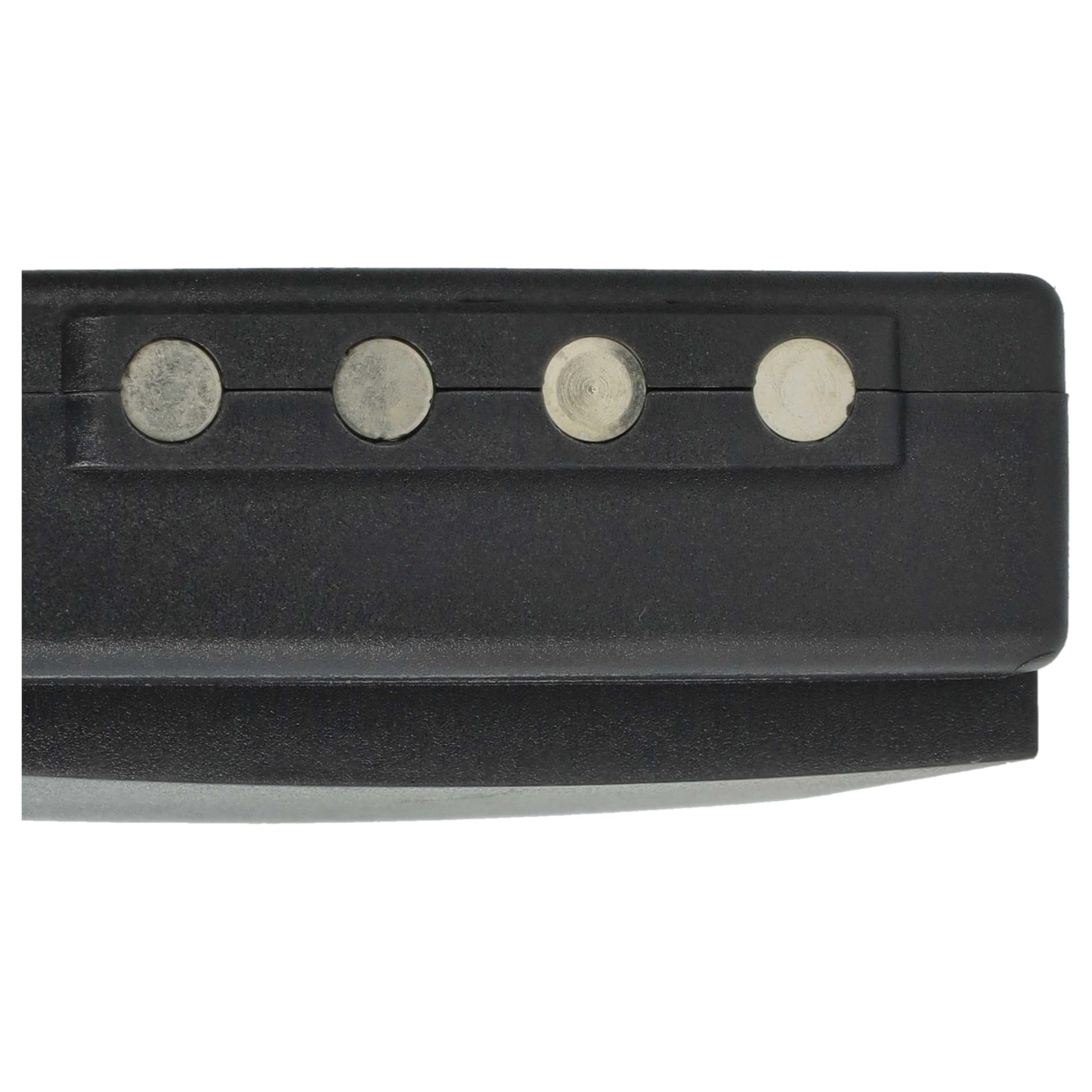 10 x bateria kompatybilna z HBC Radiomatic Eco Radiopilot zdalnego sterowania (2500 mAh, 6 V, NiMH) - czarny