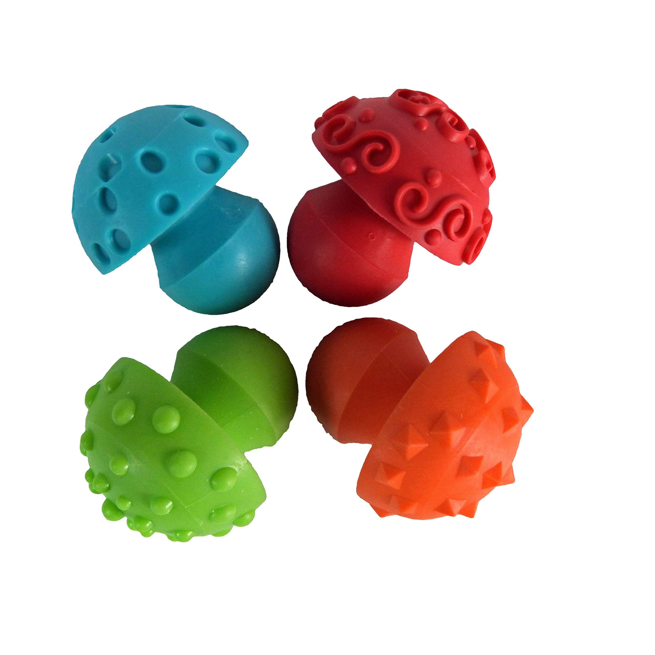 Sponsored Ad – Craftplay My first art tools | Dough Hemispherical stampers | Pack of 4 patterns | Sensory mushroom rollers