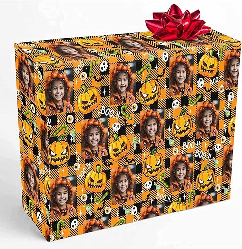 HUGLAZY Rollo de papel de regalo personalizado, papel de regalo de Navidad, Halloween, perfecto regalo personalizado para mamá, cumpleaños, disponible en Yaxa Peru