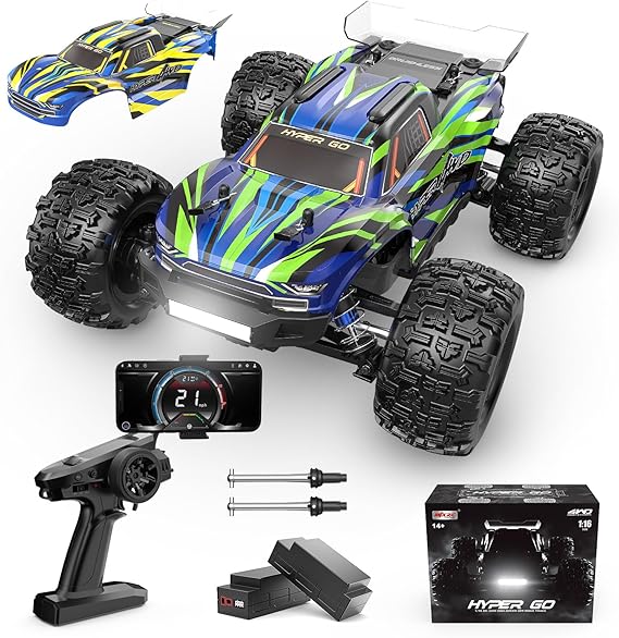 HYPER GO H16GT 1/16 Scale RTR Remote Control Car for Adults, GPS Max 40