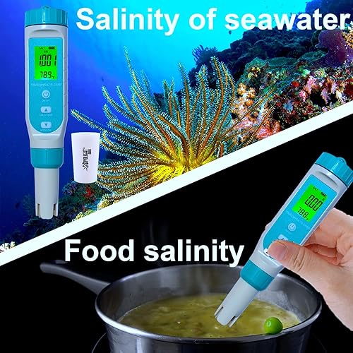 Miniatura 5 de Divolight 7 en 1 medidor de la pluma del probador de la calidad del agua para las piscinas, agua potable acuarios hidropónico que cocina probador