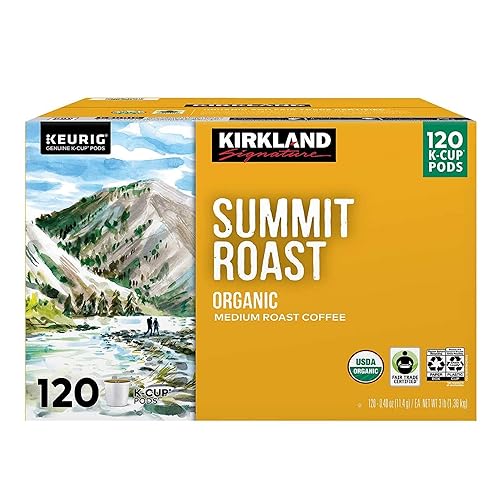 Miniatura 3 de Kirkland Signature Asado orgánico de mezcla media, cápsulas reciclables K Cup, 3 libras, 120 unidades