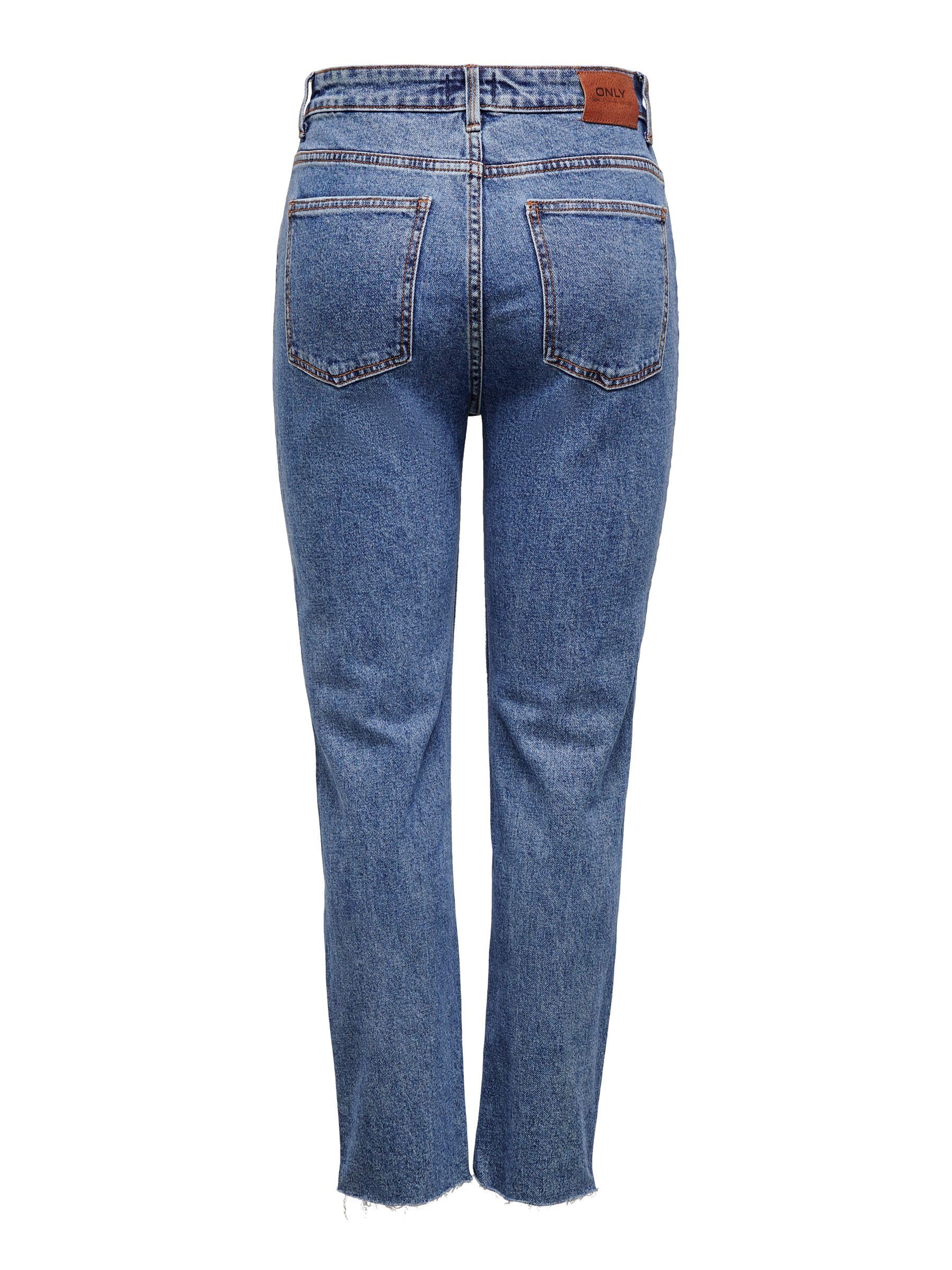 ONLY Jean Coupe Droite ONLEMILY Taille Haute Straight Fit Jeans