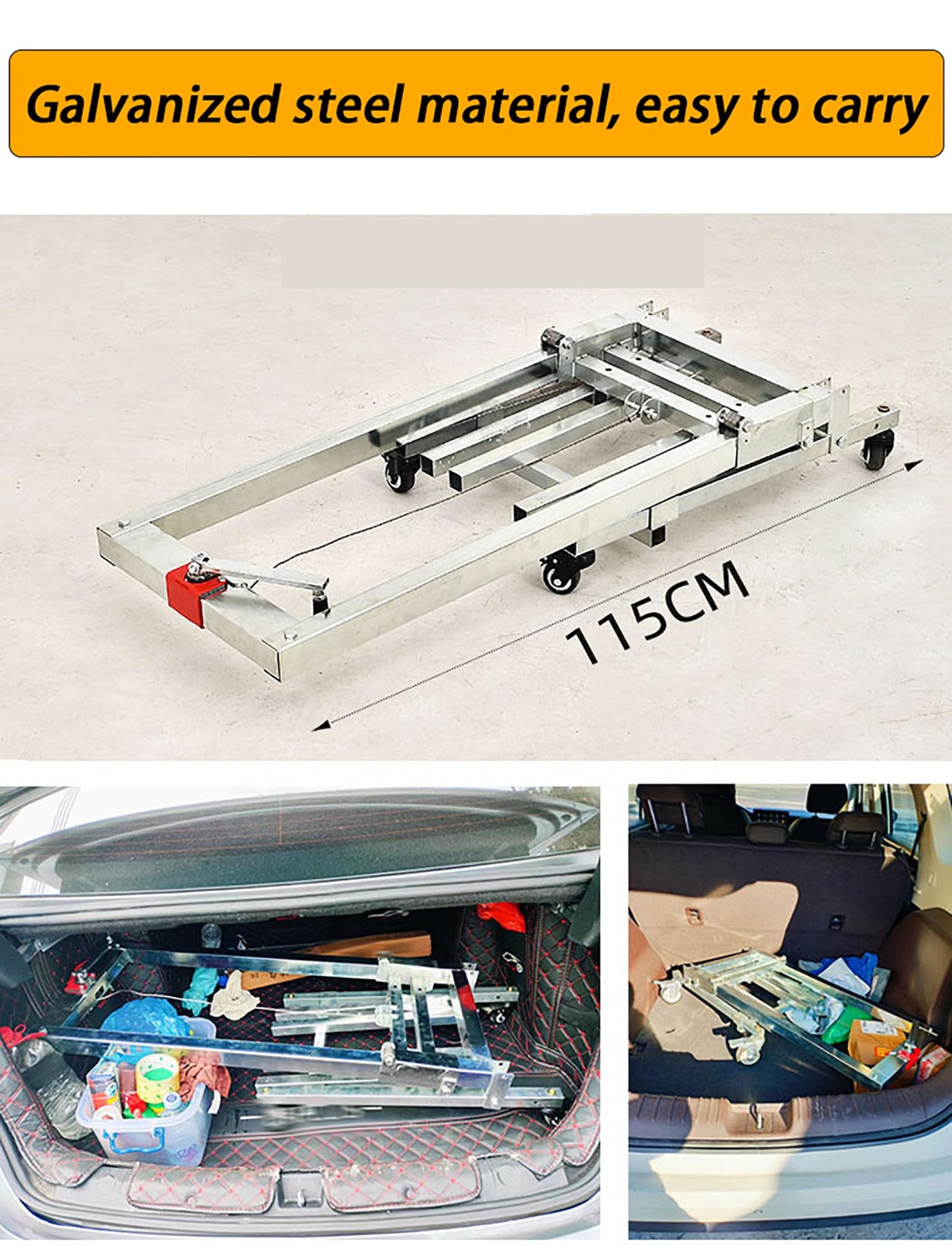 Apilador manual de carretilla elevadora, carretilla elevadora de manivela resistente con diseño plegable para garaje doméstico, almacén y supermercado, capacidad de 130 libras