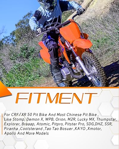 Miniatura 10 de Cubierta de tapa de tanque de combustible de aluminio CNC con válvula de respiradero, tubo de manguera de ventilación de aire para XR CRF 50 XR50