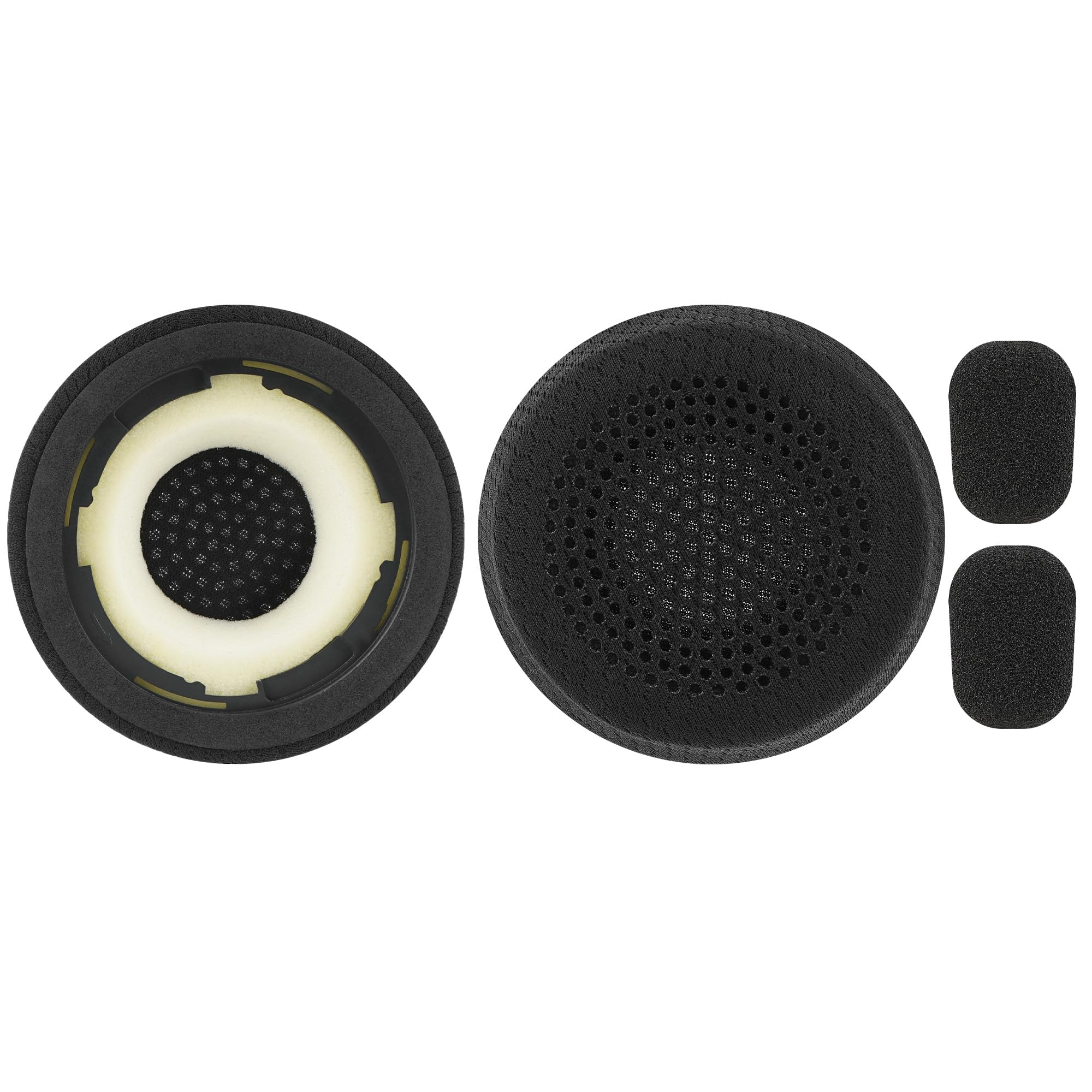 Geekria Comfort Mesh Fabric Replacement Ear Pads for Logitech Zone Wired (981-000871), Zone 750 (981-001229) Headphones (Not Compatible with Zone Wireless), Ear Cushions (Black) 1