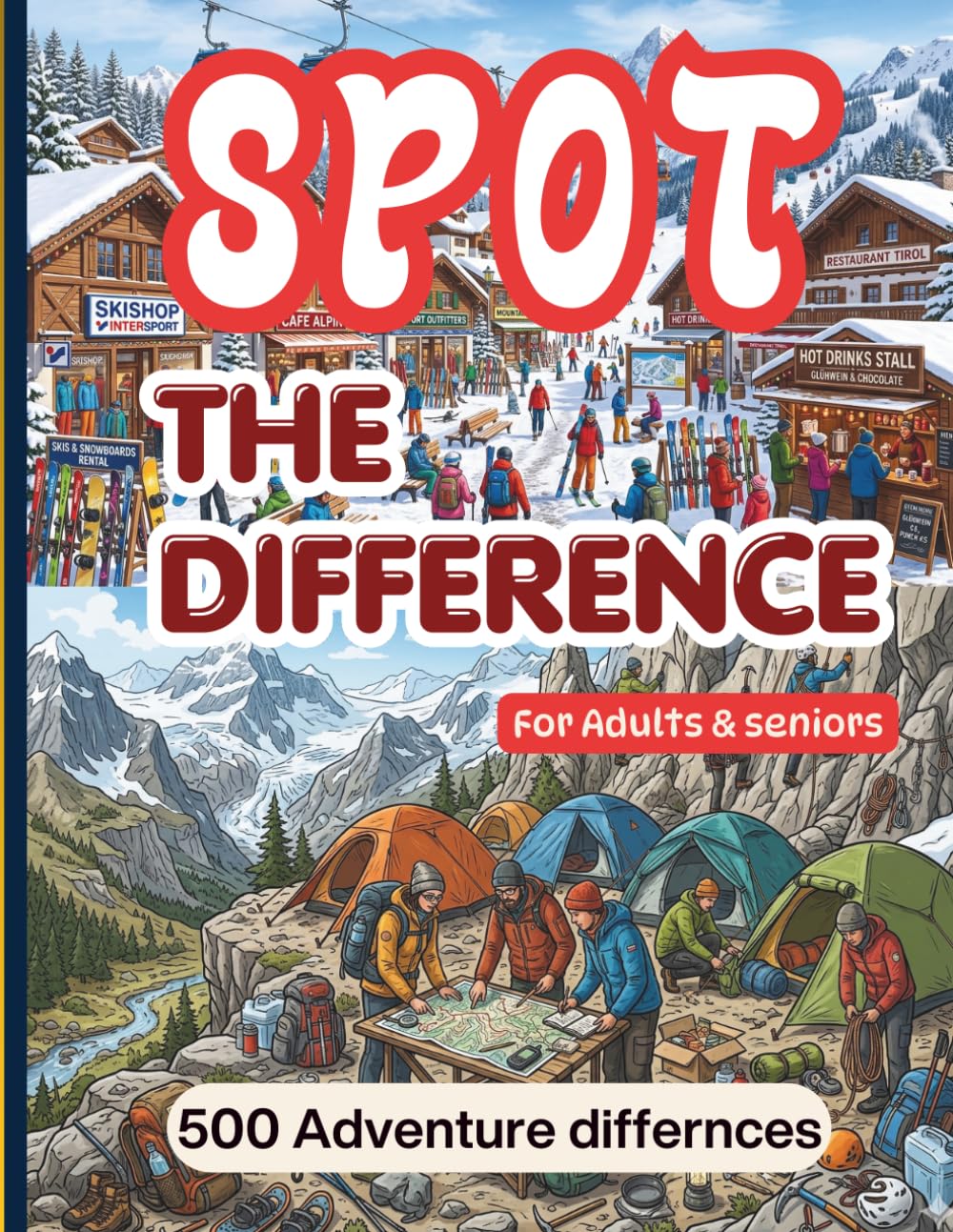 Spot the Difference for Adults: Find Hidden Differences, Solve Exciting Challenges, and Explore Amazing Worlds with survival and adventure theme